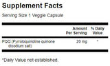 PQQ 20 mg/pyrroloquinoline quinone - 30 capsules