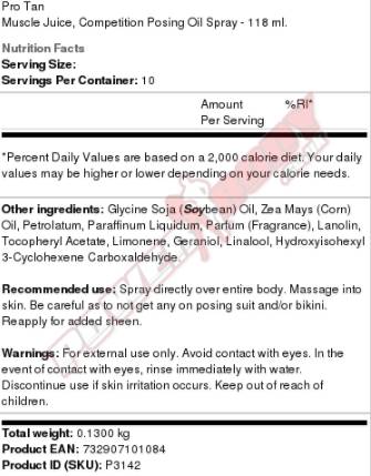 <tc>ProTan</tc> Jus musculaire/118 ml. - 118 ml
