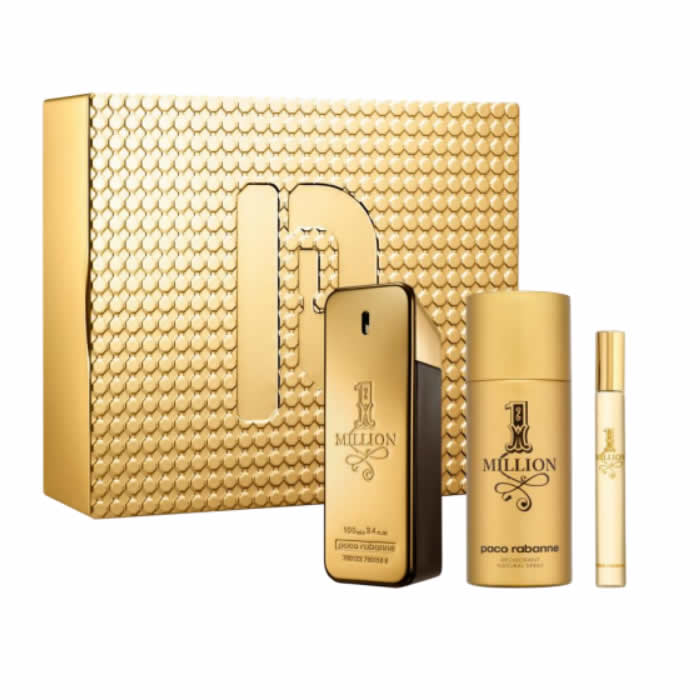 <tc>PACO RABANNE</tc> 1 Million Eau De Toilette Vaporisateur 100 ml Coffret 3 Pièces