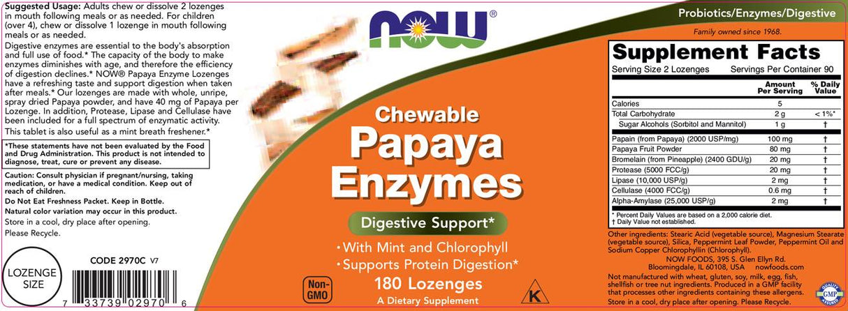 Enzymes de papaye - 360 comprimés à croquer