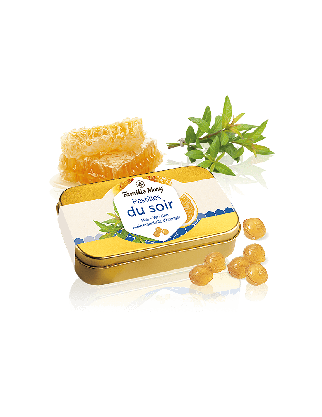 Losanges pour un sommeil paisible avec du miel et de la verveine - pastilles du soi