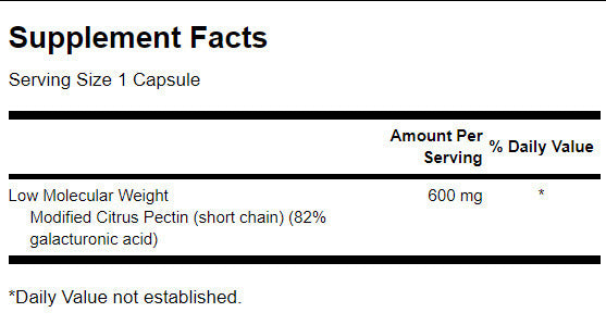 Pectipure Modified Citrus pectin 600 mg - 60 capsules