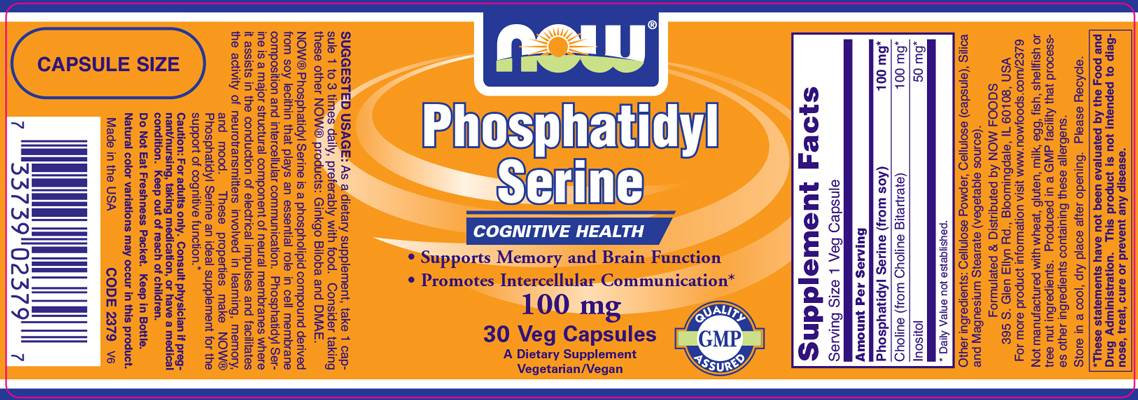 Phosphatidyl sérine 100 mg - 30 capsules