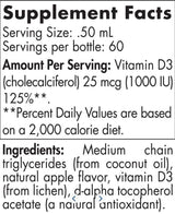 Liquide de vitamine D3 à base de plantes - 30 ml