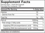 Platine Omega Fish Huile - 100 capsules de gel