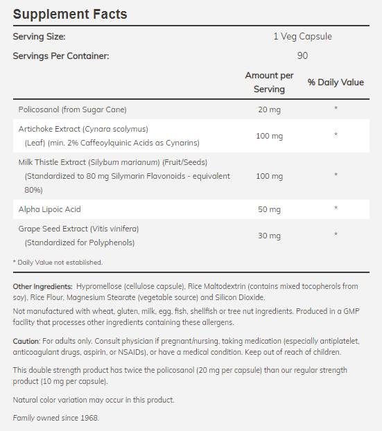 Polico<tc>san</tc>ol 20 mg/Double Force - 90 capsules