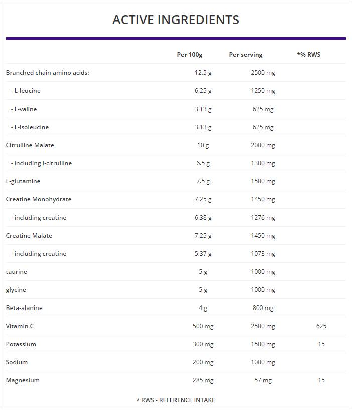 Formule post-entraînement 500 grammes