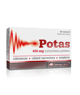 Citrate de potassium/Potas 416 mg. 60 onglets. OLYMPE