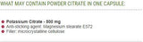 Citrate de potassium 500 mg 60 capsules