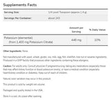 Poudre de citrate de potassium - 340 grammes