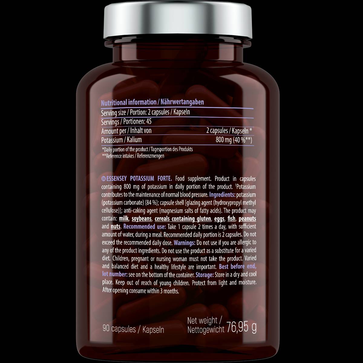 Potassium Forte 400 mg - 90 capsules