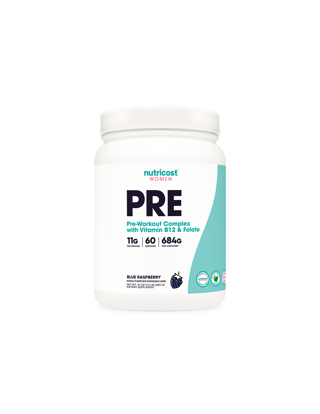 Formule de fitness complexe pour femmes Pré-entraînement, 684 g de poudre <tc>Nutricost</tc>