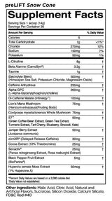 Prélifture | Energy ~ Alertness ~ Endurance Pre-Workout - 420 grammes