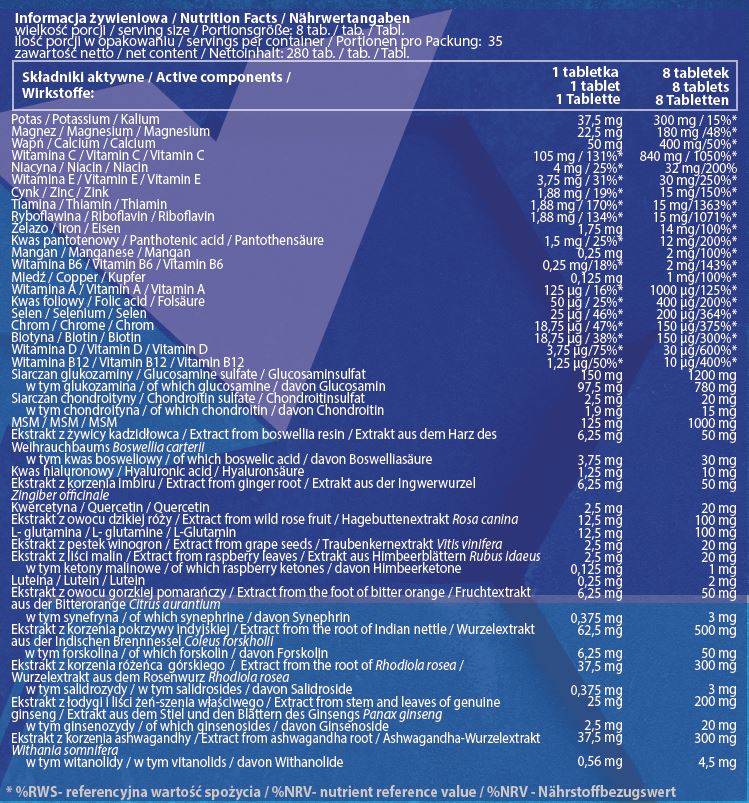 Pack de vitamines premium - 280 comprimés