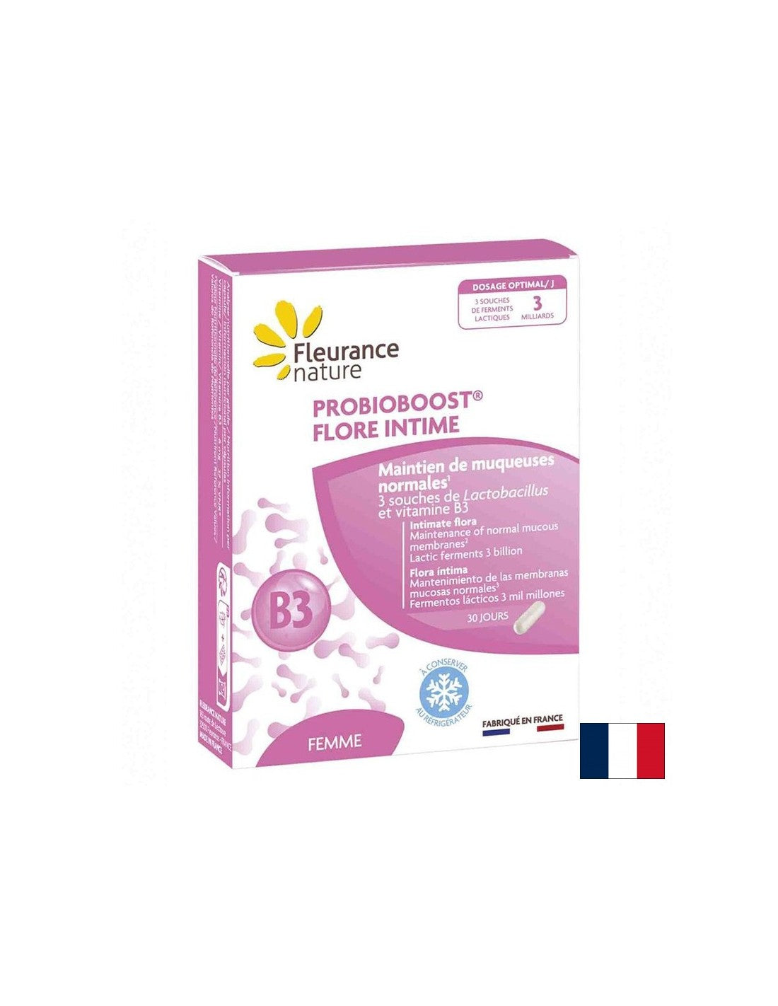 Probiotique pour une bonne flore intime Probioboost, 30 capsules folie nature
