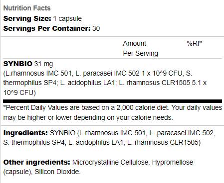 Probiotique | 5 souches actives - 30 capsules