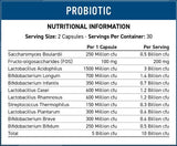 Probiotique | Formule multi-déformation avancée - 60 capsules