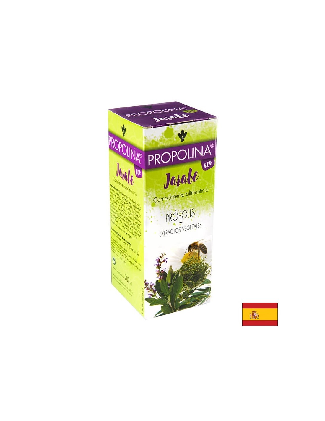 Pour la toux et le mal de gorge - sirop avec propolis, herbes et huiles essentielles propoline, 200 ml