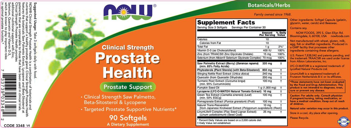 Santé de la prostate - 180 capsules de gel