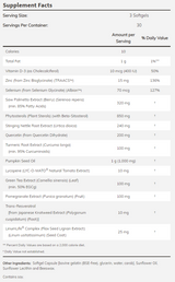 Santé de la prostate - 90 capsules de gel
