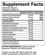 DTOX du foie éprouvé/détoxification naturelle 60 capsules