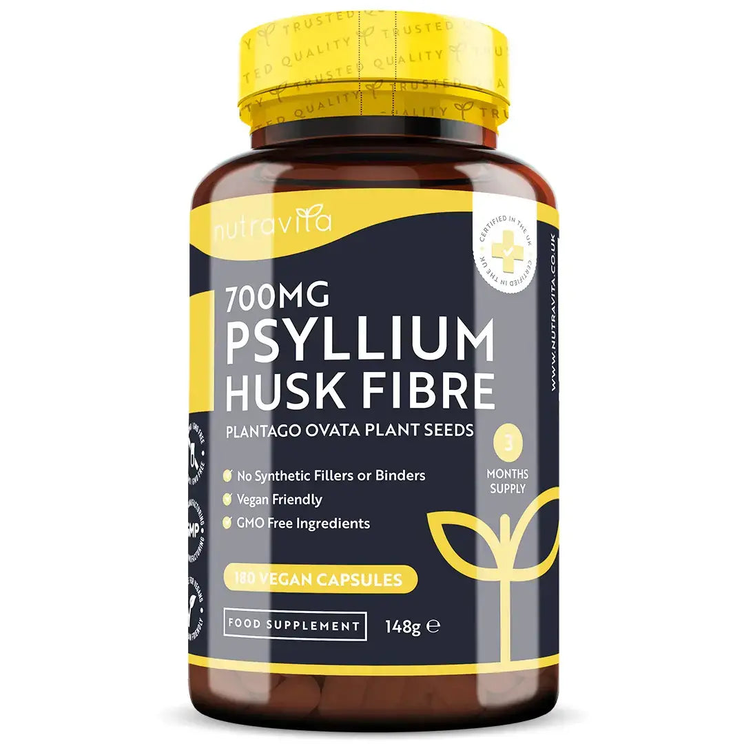 Fibres de cosses de psyllium 700 mg 180 gélules <tc>Nutravita</tc>