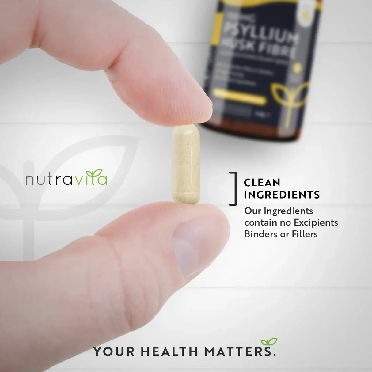 Fibres de cosses de psyllium 700 mg 180 gélules <tc>Nutravita</tc>