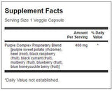 Complexe de fruits et végétariens antioxydants violets 400 mg - 60 capsules