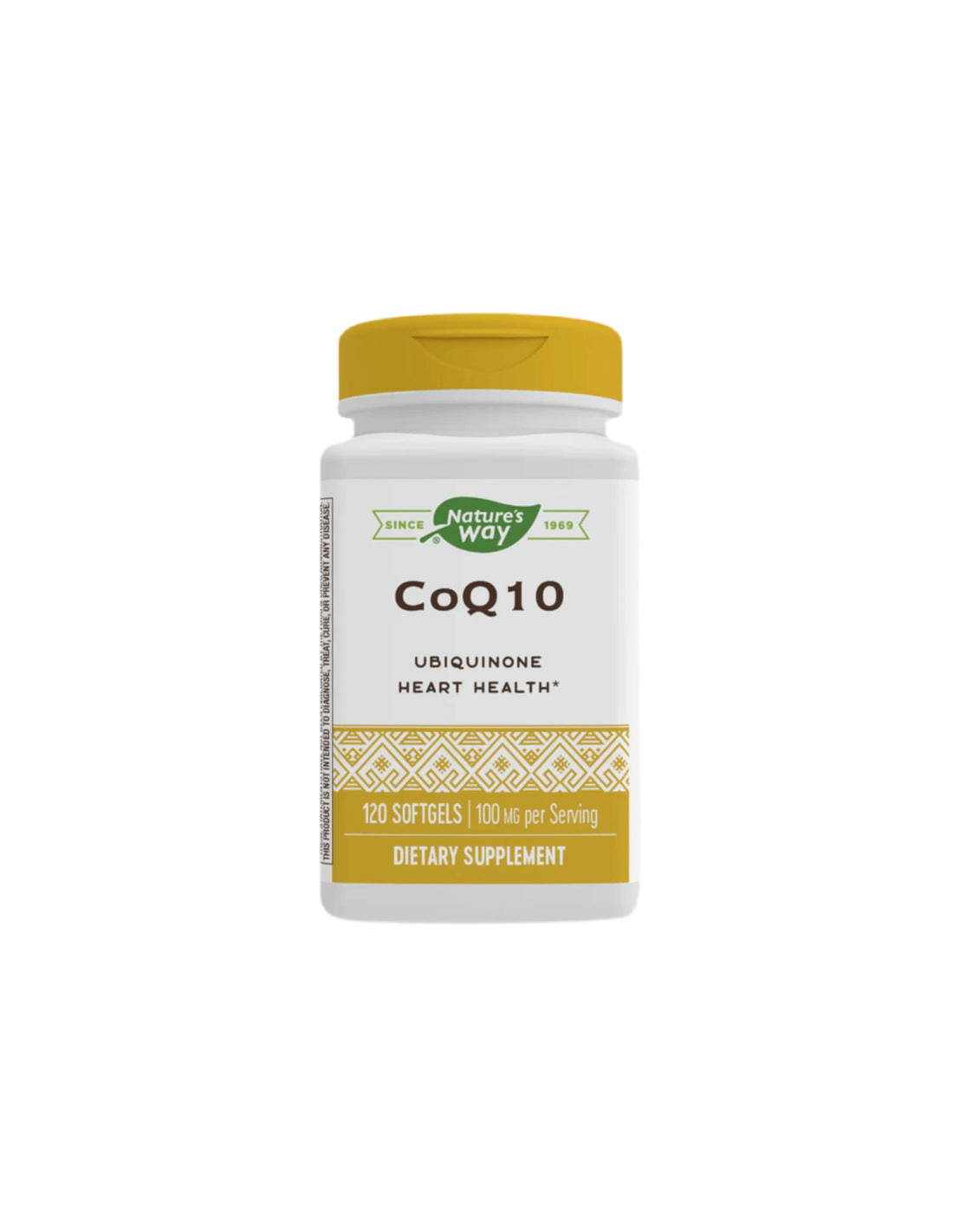 Coenzyme Q10 (ubiquinone) pour un cœur sain, 100 mg, 60 capsules de génie soft
