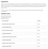 Poudre de mélange de champignons Quatro | Mane de Lion ~ reishi ~ Cordyceps ~ Chaga 100 grammes