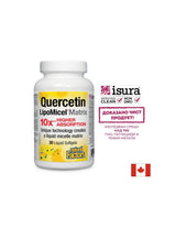 Quercétine 250 mg de lipomicel Matrice - 30 capsules de gel