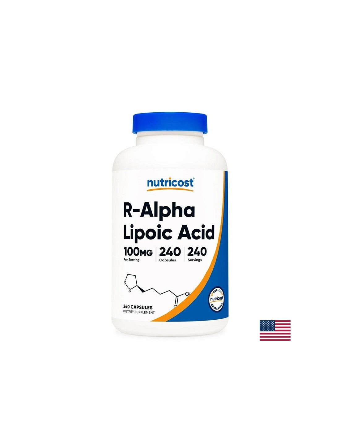 Diabète et neuropathie périphérique - R-alpha Acide lipoïque, 100 mg x 240 capsules