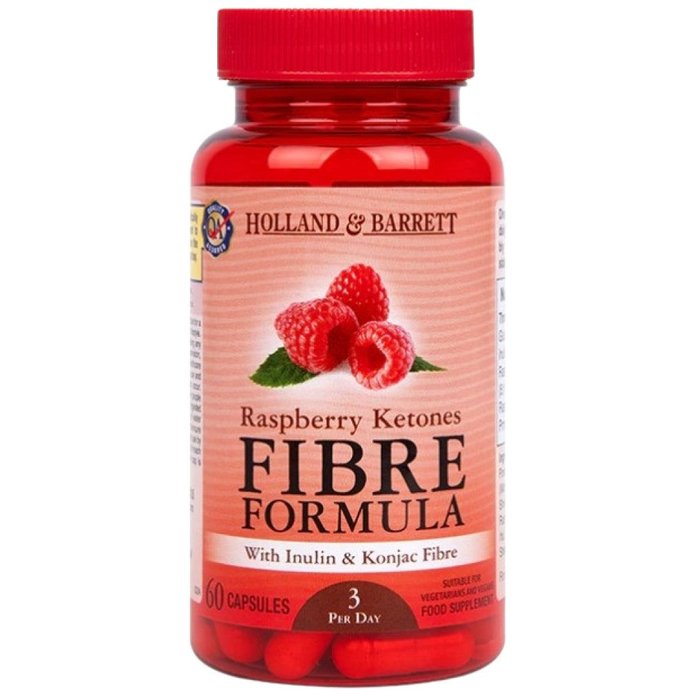 Ketones de framboise | Formule de fibre - 60 capsules