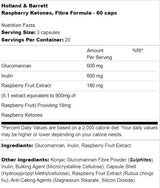 Ketones de framboise | Formule de fibre - 60 capsules
