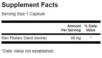 Pituitaire brut Glandarar 60 capsules