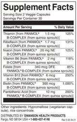 Complexe B de la vraie nourriture à partir de choux de quinoa/60 VCAPS - 0