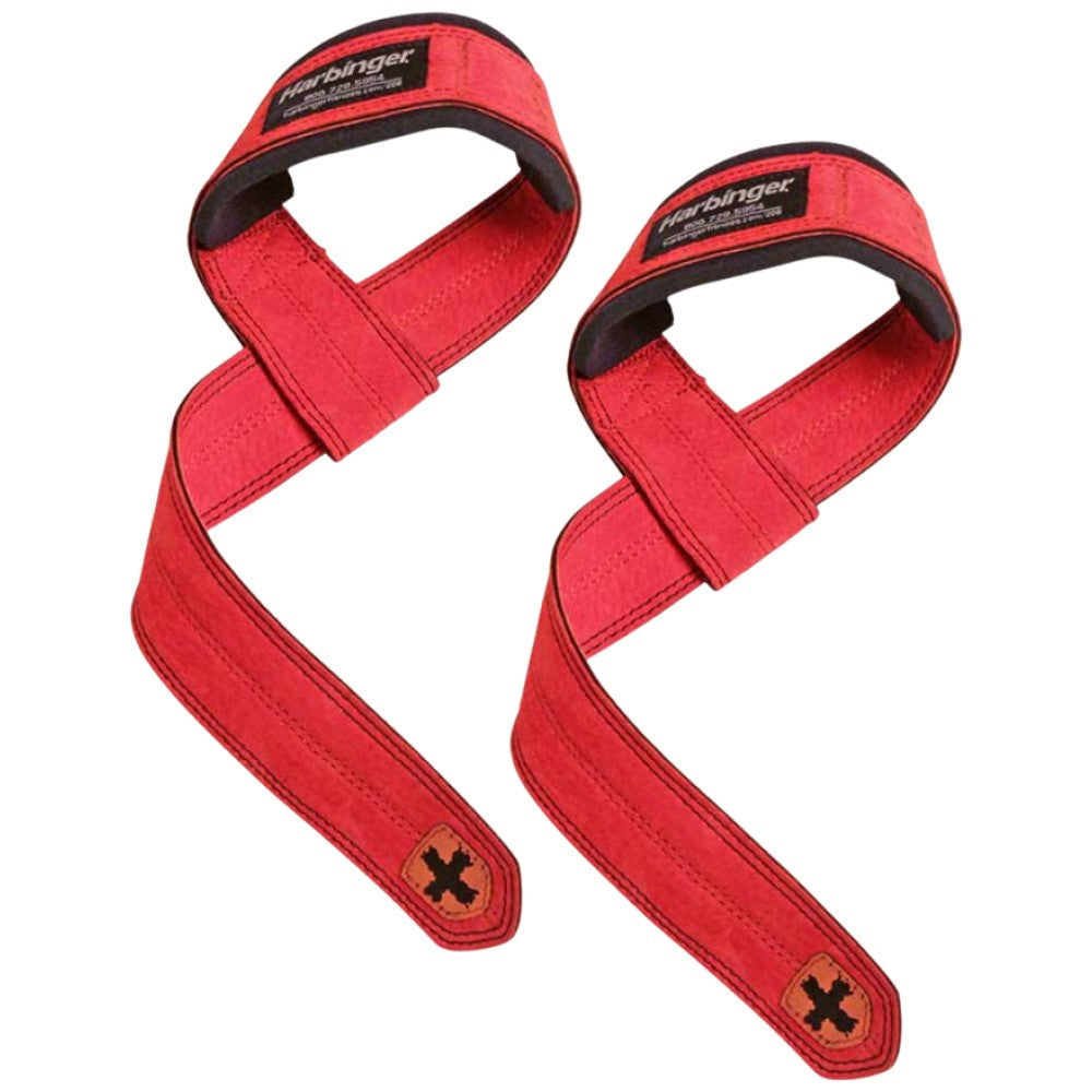 Mèches en cuir avec coussin - rouge