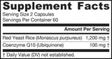 Riz de levure rouge 1200 mg + CoQ10 100 mg - Riz de levure rouge + coenzyme Q10 120 Caps
