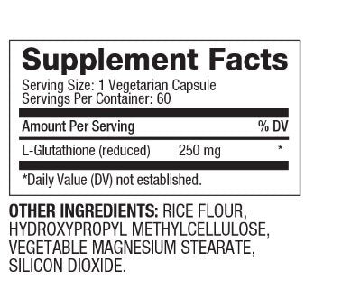 Glutathion réduit 250 mg/60 Caps