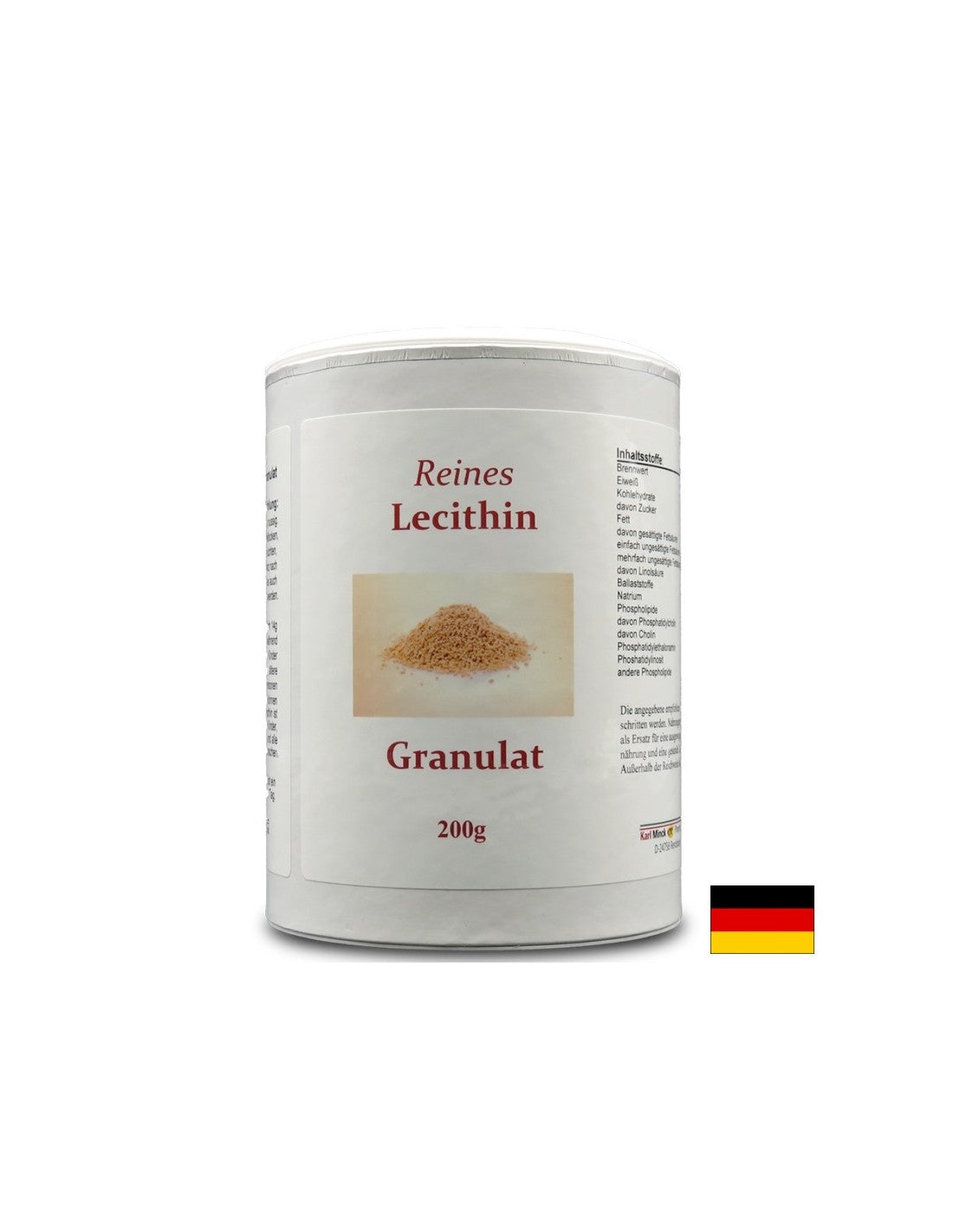 Reines Lecithin Granulat - Lécithine pure en granulés, 200 g <tc>Karl Minck</tc>