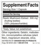 Extrait de champignons reishi 500 mg | Capsules standardisées - 90
