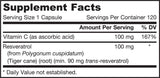 Resvératrol 100 mg - 120 capsules