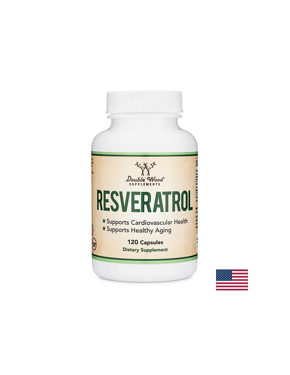 Resvératrol, 120 <tc>Double Wood</tc> capsules