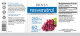 Resvératrol 250 mg/60 onglets