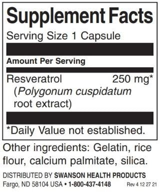 Resvératrol - Caps plus élevée de 250 mg/30 - 0