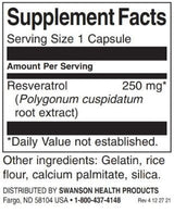 Resvératrol - Caps plus élevée de 250 mg/30 - 0