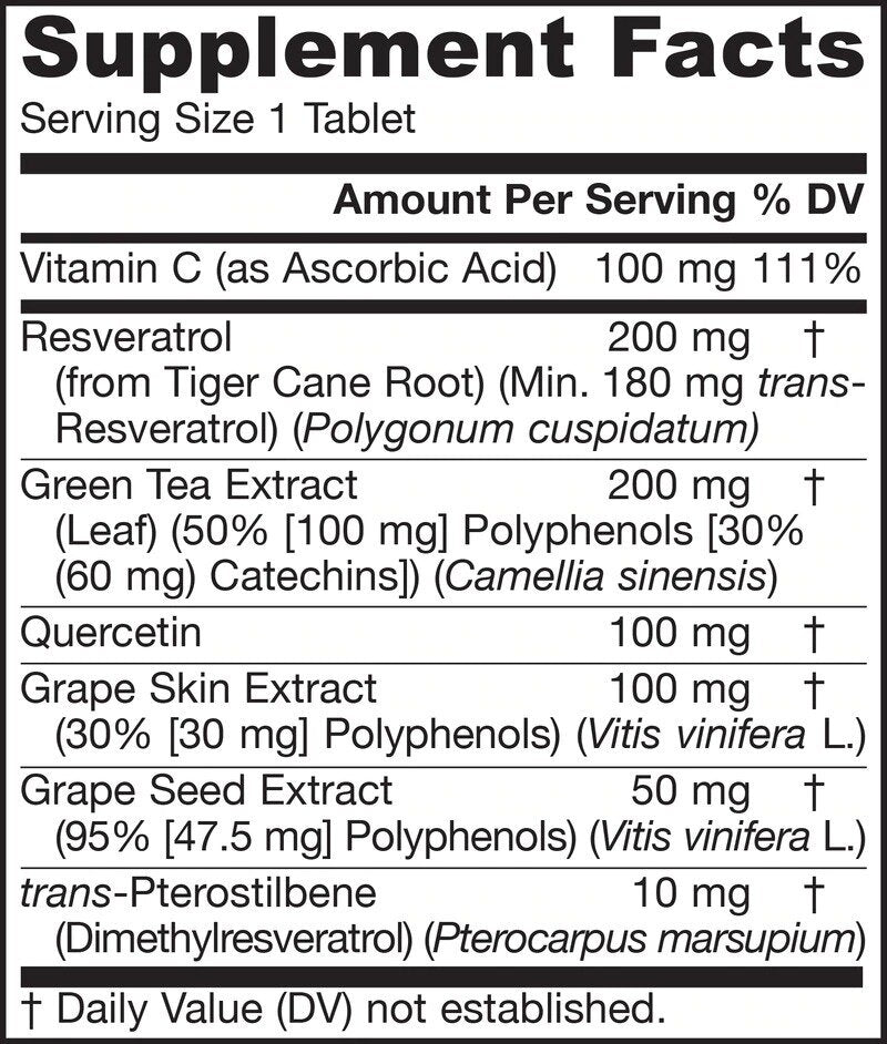 Resveratrol Synergy® 200 mg - Tabs Resveratrol 60