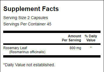 Rosemary 400 mg - 90 capsules