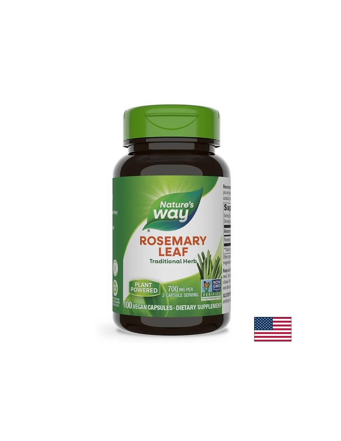 Le romarin laisse 350 mg - 100 capsules