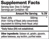 Royal Jelly 500 mg/60 softgels